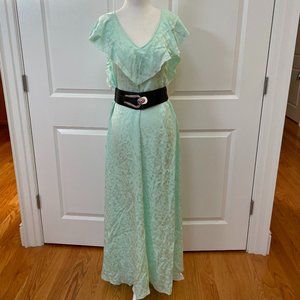 Reen Ruffle Neck Silk Maxi Dress ZADIG & VOLTAIRE